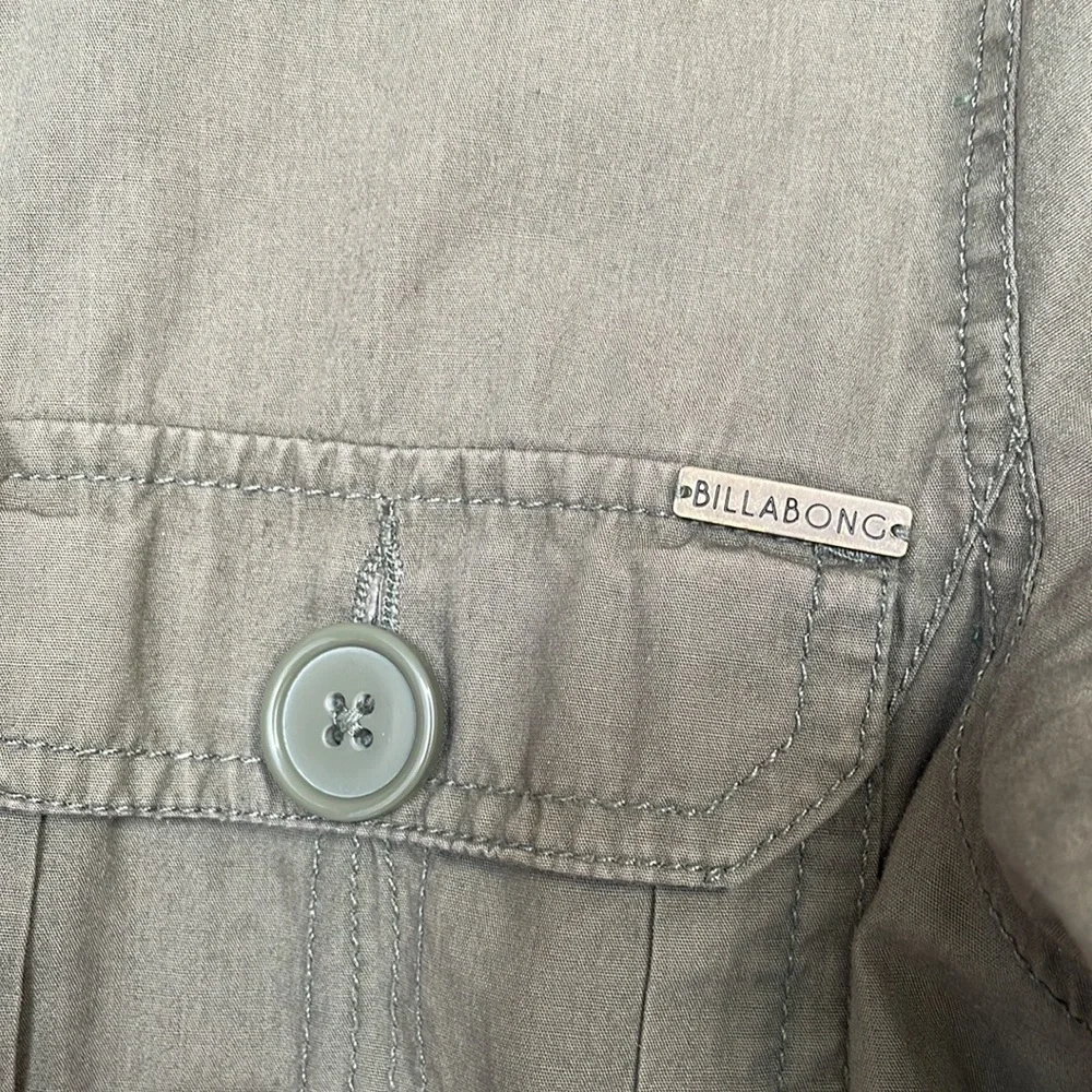 Billabong Olive Green Longline Utility Jacket